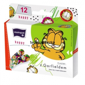 Plastry dla dzieci kot Garfield,  12 sztuk