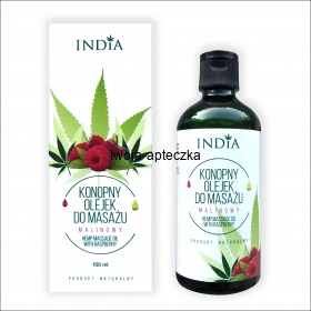 Konopny olejek do masażu malinowy - pojemność 100 ml