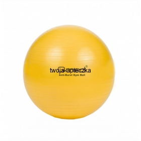 Piłka rehabilitacyjna do ćwiczeń żółta, 45 cm
