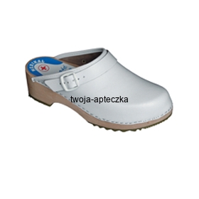 Drewniaki 337S klamra skóra powlekana