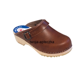 Drewniaki 337S klamra skóra powlekana