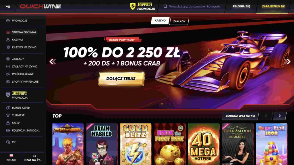 2. QuickWin – Błyskawiczne Wypłaty i Najlepsze Opinie Graczy (≤ 20 min)